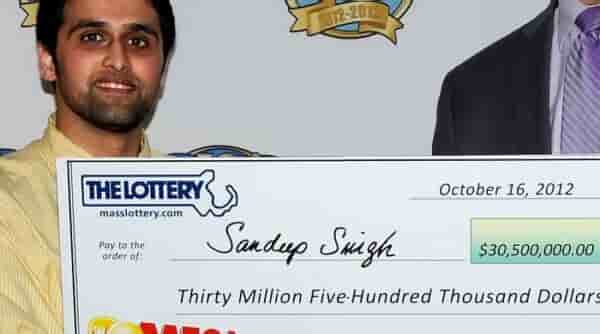 Sandeep SIngh la ridicarea premiului de 30 de milioane de lire sterline